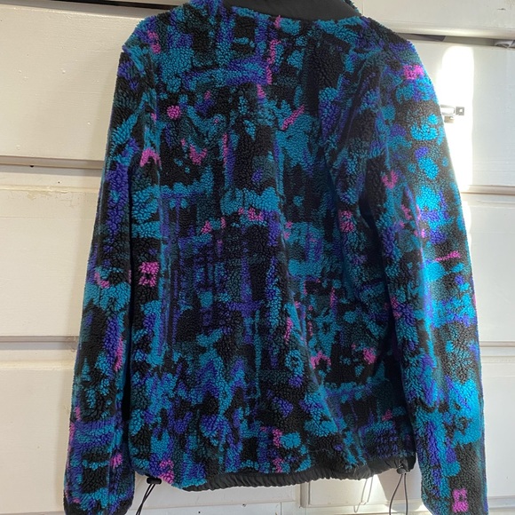 american eagle fleece jacket teal purple - Picture 3 of 4